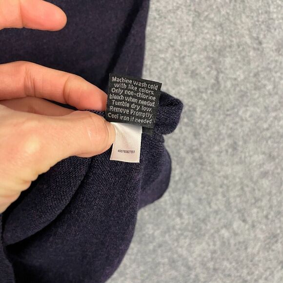 Apt 9 Soft Merino Wool Blend Sweater Mens XL Blue V-Neck Slim Pullover Washable - Picture 5 of 8